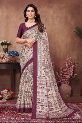 Vedant Vastram Self Design Bollywood Cotton Blend Saree(Purple)