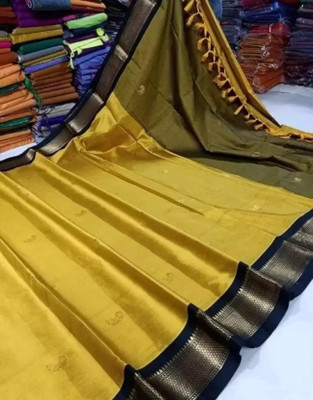 Shruti Bandhani Woven Paithani Cotton Silk Saree(Multicolor)