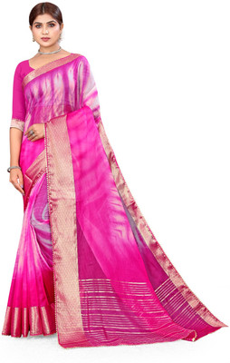 Pemal Designer Embellished Bollywood Organza Saree(Green)