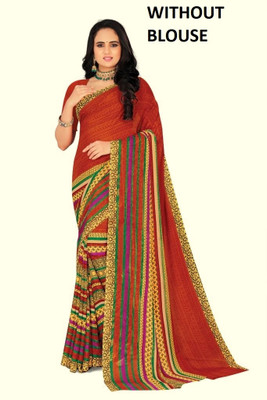 Vimalnath Synthetics Printed Bollywood Georgette Saree(Red)