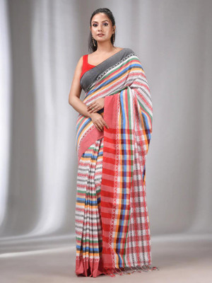 Rnn Saree Self Design Handloom Pure Cotton Saree(Multicolor)