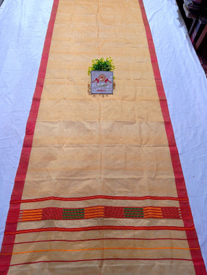CENEHI Self Design Assam Silk Cotton Silk Saree(Multicolor)