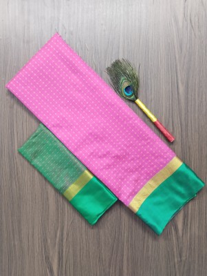 ASHTA Self Design, Woven Kanjivaram Art Silk, Pure Silk Saree(Pink)