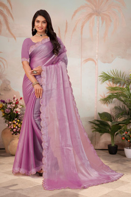 Prem Enterprises Self Design Bollywood Jimmy choo Saree(Pink)