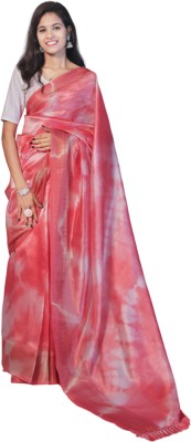 BIMATEX Solid/Plain Banarasi Cotton Silk Saree(Pink)