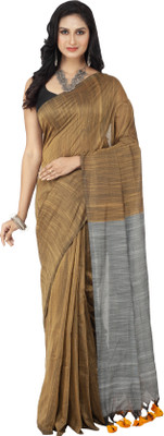 GOLU Self Design Handloom Cotton Blend Saree(Multicolor)