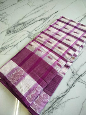 Bikash Dutta Fashion Self Design Tant Pure Cotton Saree(Light Green)