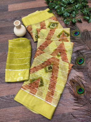 Anand Sarees Printed Bollywood Georgette Saree(Green)