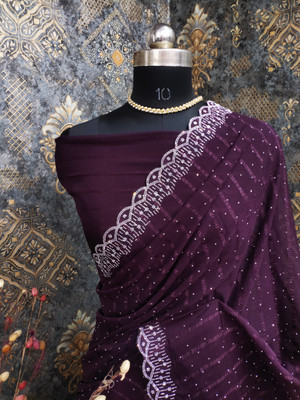 MALAK IMPEX Embellished Daily Wear Chiffon Saree(Multicolor)