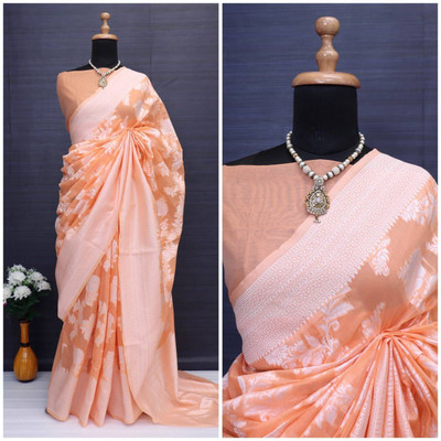 Vivek Creation Solid/Plain Handloom Tussar Silk Saree(Magenta)