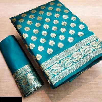 signagraph Woven Kanjivaram Satin, Tussar Silk Saree(Light Green)