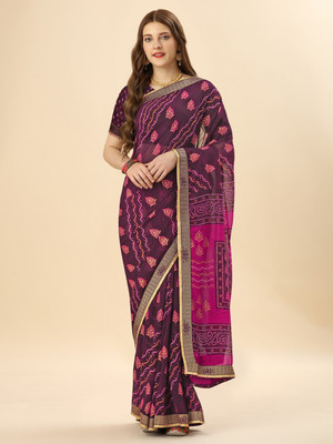 Divastri Embellished Bollywood Georgette Saree(Magenta)