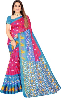 Saadhvi Self Design Bhagalpuri Art Silk Saree(Pink)