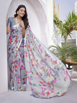 HouseOfCommon Embellished Chanderi Cotton Linen, Chanderi Saree(Multicolor)
