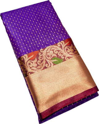 satrangi creation Self Design Banarasi Handloom Pure Silk Saree(Dark Green)