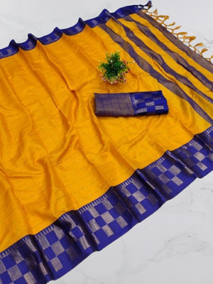 VRINDITA FASHION Printed Daily Wear Chiffon Saree(Orange)