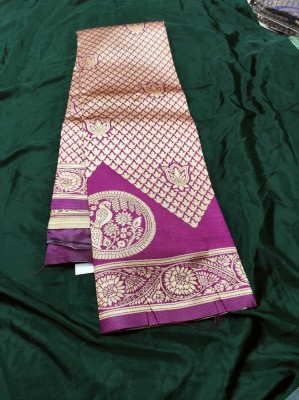 AJM Embroidered Banarasi Silk Blend Saree(Multicolor)