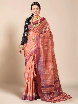 ANOUK Printed Bollywood Polyester Saree(Multicolor)