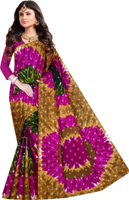 ARTFULTHREADS Printed, Graphic Print Sambalpuri Pure Cotton Saree(Multicolor)