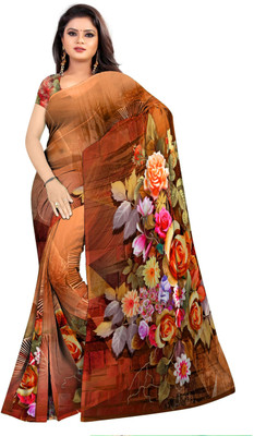 SCFO Digital Print Daily Wear Georgette Saree(Multicolor)