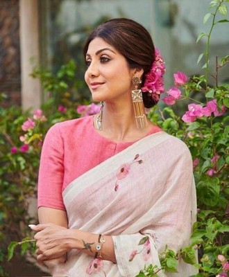 SHRIMAY Woven Kanjivaram Silk Blend Saree(Multicolor)