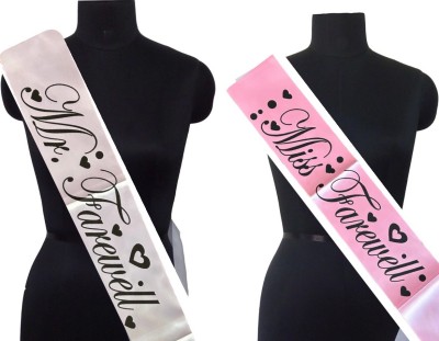 Arihant Hub Farewell Party Sash for The Mr Farewell & Miss FarewellPack of 2