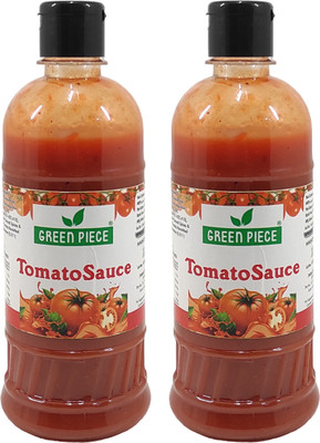 GREEN PIECE Tomato Sauce (Pack of 2) Sauce(2 x 500 ml)