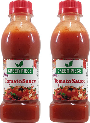 GREEN PIECE Jain Combo Without Onion/garlic/Potato Tomato Sauce (200gm) (Pack of 2) Sauces & Ketchup(2 x 200 g)