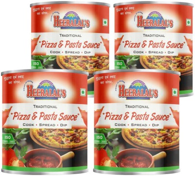 Heeralal's Pizza and Pasta Sauce 1520Gm (380Gm x 4) Indian Street Food Sauce Rajasthani Mix Sauce(2 x 760 g)