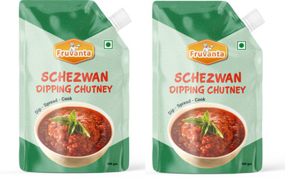Fruvanta Schezwan Dipping Chutney. (100gm x 2) Sauce & Dip(2 x 100 g)