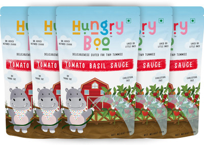 Hungry Boo Tomato Basil Sauce Sauce(5 x 150 g)