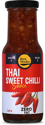 Bun Maska Thai Sweet Chilli Hot & Sweet Sauce, Made With Black Pepper & Sugar Sauce & Dip Sauces(220 g)