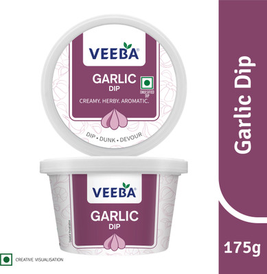 VEEBA Garlic Dip I Creamy, Herby & Aromatic Dip(175 g)