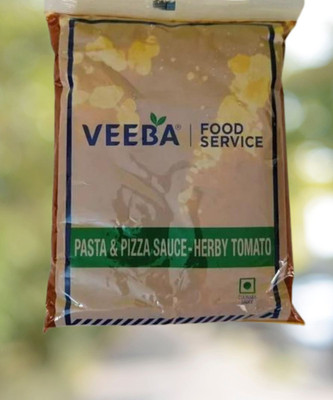 VEEBA Herby Tomato Pasta Pizza Sauce Packet Sauce(1 kg)