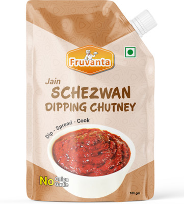 Fruvanta Jain Schezwan Dipping Chutney. 100gm Sauce & Dip(100 g)