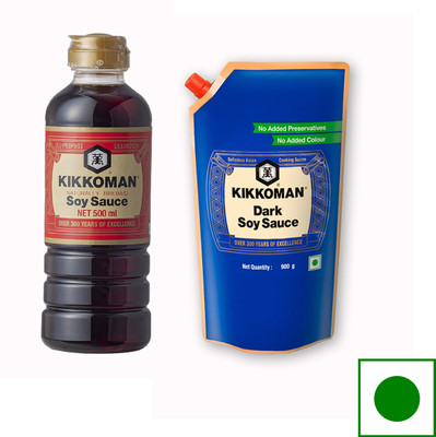 Kikkoman Soy Sauce 500ml + DSS900ml Sauce(2 x 0.7 L)