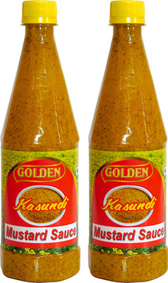 Golden Fresh Tasty Mustard Sauce(Kasundi) 650gm Each (650gm x 2) Mustard(1300 g)