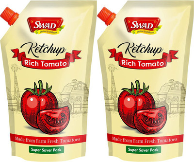 SWAD Tomato Ketchup | Made from Farm Fresh Tomatoes Sauces & Ketchup(2 x 1 kg)