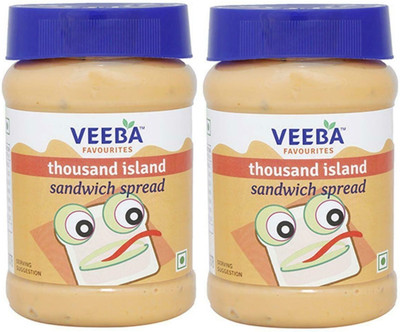 VEEBA Cheese and Chilli Sandwich Spread Combo Sauce(2 x 250 g)