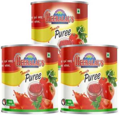 Heeralal's Tomato Puree 1140Gm (380Gm x 3) Gravy Mix | Quick Cooking Sauce(2 x 570 g)