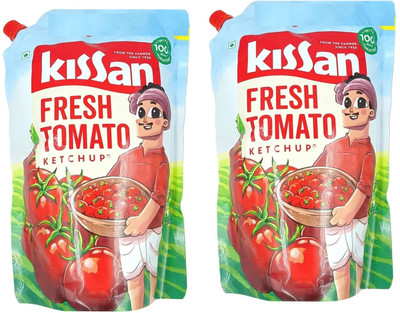 Kissan FRESH TOMATO KETCHUP MADE FROM REAL TOMATOES Sauces & Ketchup(2 x 414 g)