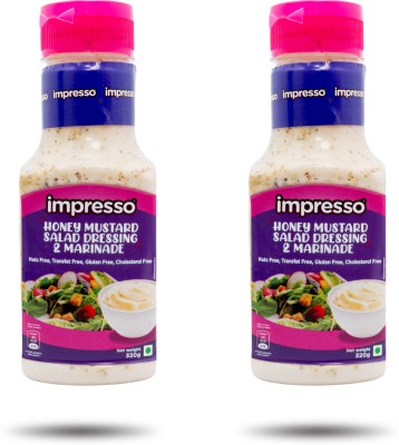 IMPRESSO Pack of 2 (Honey Mustard Salad Dressing & Marinade 320g) Dip(2 x 320 g)