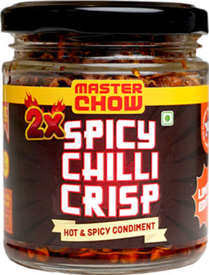 MasterChow Single 2X Chilli Garlic Crisp | Eat With Momos, Pizza, Noodles Sauce & Dip(170 g)
