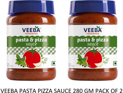 VEEBA PIZZA ON SLICE SANDWICH SPREAD 310 GM PACK OF 2 Sauces(2 x 310 g)