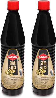 sams Soya Bean sauce 700g Dark Soy Sauce, Rich, Brown Naturally Brewed pack of 2 Sauce(2 x 700 g)