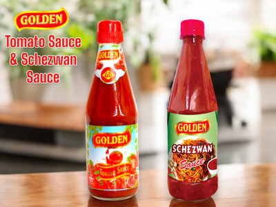 Golden Tomato Sauce & Schezwan Sauce (No added color and Flavors) Sauce(2 x 650 g)