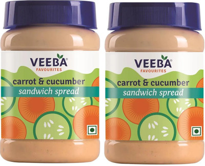 VEEBA Carrot and Cucumber Sandwich Spread Combo Sauce(2 x 250 g)