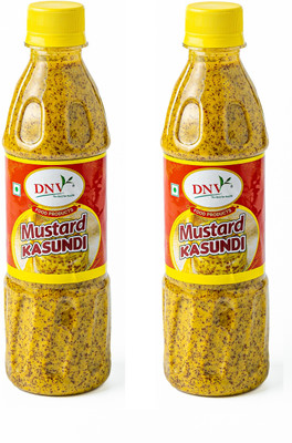 DNV Natural Bengali Kasundi Mustard Sauce 700ml, Pack of 2 Mustard(2 x 0.7 L)