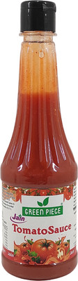 GREEN PIECE Jain Sauce With No Onion/Garlic Tomato Sauce/Catchup . Sauce(2 x 250 ml)
