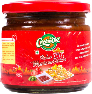creamooz Salsa Mexican Sauce, Authentic Taste, No Added Flavors, Glass Jar Pack - 300g Salsa(300 g)